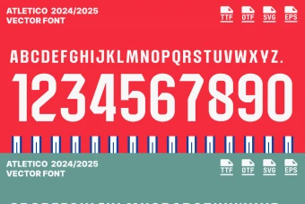فونت اتلتیکو مادرید 2026/2025