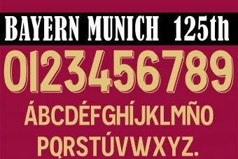 فونت 125 سالگی بایرن مونیخ 2026/2025