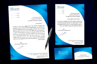 فایل فتوشاپ سربرگ و کارت ویزیت شرکت تولیدی، تجاری و صنعتی