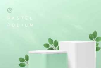 استیج معرفی محصولات برنگ سبز و برگ