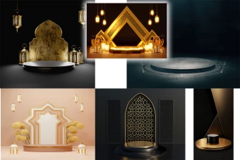 6 قالب استیج معرفی محصولات طرح اسلیمی