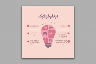 طرح لایه باز اینفوگرافیک