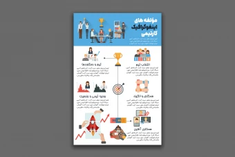 طرح لایه باز اینفوگرافیک | مؤلفه های کار تیمی