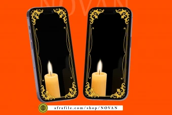 پس‌زمینه لایه‌باز استوری اعلامیه ترحیم | طراحی آرام، شفاف و قابل‌ویرایش