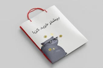 بگ کاغذی با طرح پیشی گنگ