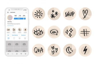 کاور هایلایت اینستاگرام برای پیج آنلاین شاپ