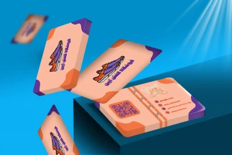 کارت ویزیت فروشگاه کفش و کتانی