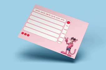 برنامه کلاسی هفتگی پلنگ صورتی کد 6379