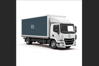 موکاپ لوگو بر روی ماشین