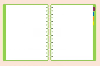 قالب ارائه پاورپوینت دفتر ورق‌ زن