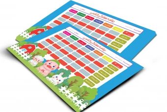 برنامه کلاسی فانتزی با آیکون‌های بامزه، طرح جنگل؛ مخصوص پیش دبستانی و دبستان