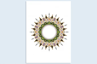 طرح ترنج اسلیمی  با کیفیت بالا