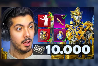 طرح لایه‌باز تامنیل پابجی موبایل – اسکین‌های طلایی فرعون 10,000