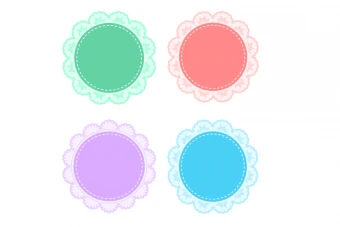 قاب گرد گل دار