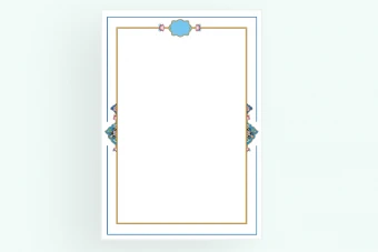 کادر و حاشیه اسلیمی