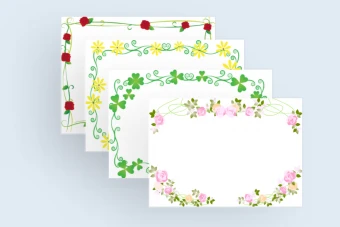 مجموعه پک فریم گلدار