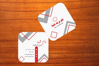 طرح لایه باز کارت ویزیت مربعی لوکس و زیبا برای تمامی مشاغل شماره 13