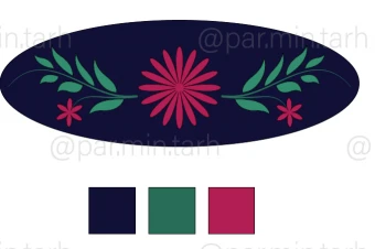 مجموعه طرح خام گیره فرانسوی گلدوزی شده