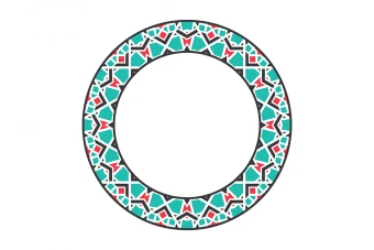 فایل وکتور لایه باز کادر اسلیمی و مذهبی