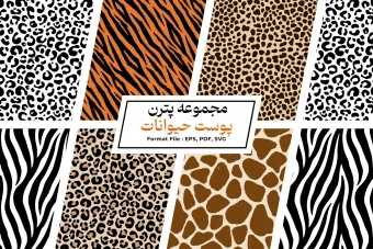مجموعه پترن پوست حیوانات