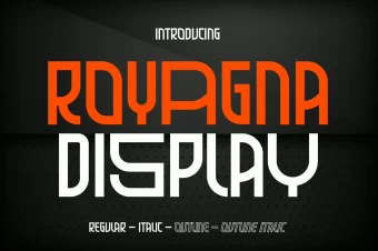 فونت پریمیوم Royagna مناسب لوگو تایپ