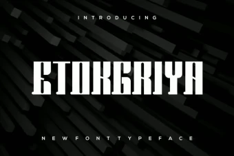 فونت پریمیوم Etokgriya مناسب طراحی و لوگو تایپ