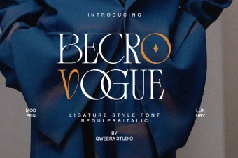 فونت پریمیوم betro vogue مناسب طراحی و لوگو تایپ
