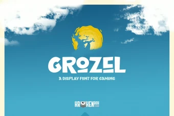 فونت پریمیوم  grozel  مناسب طراحی و لوگو تایپ
