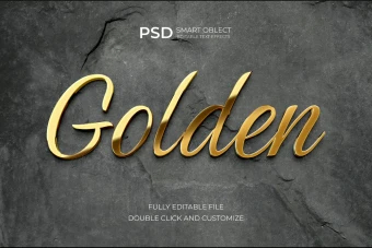 تکست استایل طلایی