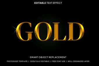 تکست استایل جذاب طلایی