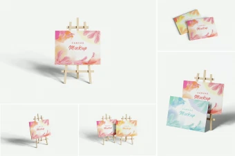 دانلود موکاپ لایه باز بوم نقاشی