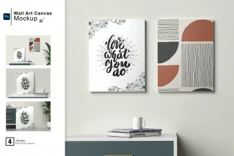 دانلود موکاپ لایه باز تابلو دیواری