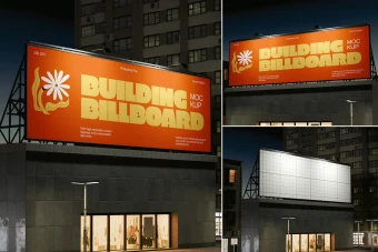 دانلود موکاپ لایه باز بیلبورد فروشگاهی