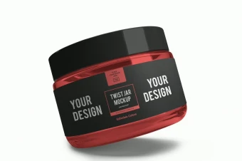 موکاپ بسته بندی قوطی کرم و مکمل