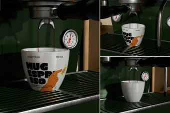 دانلود موکاپ لایه باز فنجان قهوه