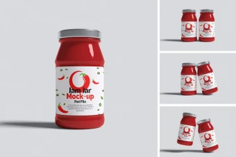 دانلود موکاپ لایه باز شیشه سس