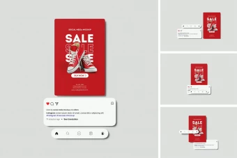 دانلود موکاپ لایه باز پیشنمایش پست اینستاگرام