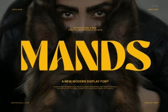 فونت جذاب و مدرن Mands Unique Serif