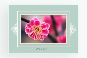 قاب عکس لایه باز طرح اسلیمی