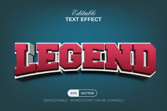 دانلود تکست استایل سه بعدی Legend