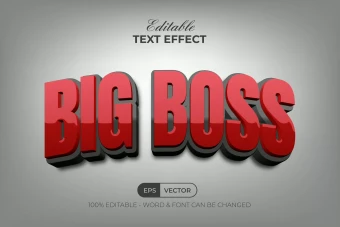 دانلود تکست استایل سه بعدی big boss