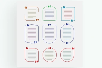 مجموعه پک و قاب کادر نقل قول پیامکی