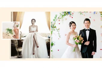 طرح آماده آلبوم عروس (آلبوم دیجیتال - ژورنال عروس) 30 در 60 افقی- کلاسیک