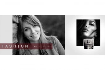 طرح آماده آلبوم عروس (آلبوم دیجیتال - ژورنال عروس) 30 در 80 افقی- کلاسیک - تک برگ