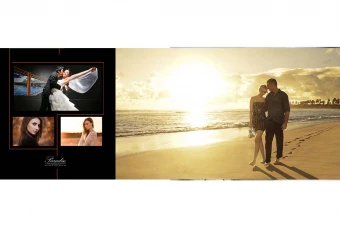 طرح آماده آلبوم عروس (آلبوم دیجیتال - ژورنال عروس) 30 در 80 افقی- کلاسیک - تک برگ