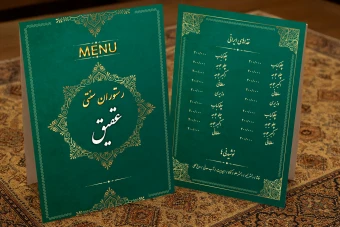 منوی رستوران سنتی ایرانی