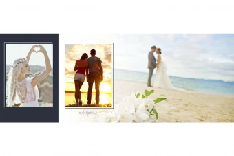 طرح آماده آلبوم عروس (آلبوم دیجیتال - ژورنال عروس) 30 در 80 افقی- کلاسیک - تک برگ