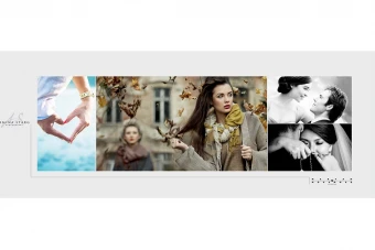 طرح آماده آلبوم عروس (آلبوم دیجیتال - ژورنال عروس) 30 در 80 افقی- کلاسیک - تک برگ