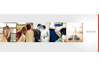 طرح آماده آلبوم عروس (آلبوم دیجیتال - ژورنال عروس) 30 در 80 افقی- کلاسیک