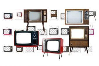 ۲۴فایل پی ان جی انواع تلویزیون های قدیم چوبی و نوستالوژی و جدید ال ای دی LED بدون پس زمینه Png برای تولید محتوا